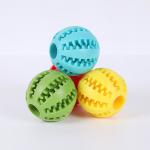 Pet Dog Toy Silicone Rubber Ball Chew Throw Bite Toys Can Be Stuffed With Food for sale