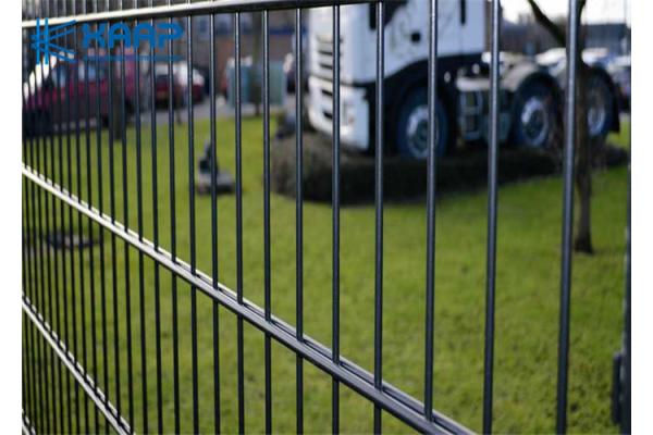 Double Wire Welded Mesh Fencing Security Hot Dipped Galvanized Treatment