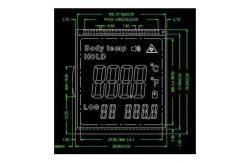 China Segment Positive TN Lcd Display Screen For Infrared Thermometer supplier