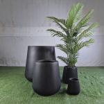 Enhance Your Garden With Elegant Fiber Clay Planters Round Shape