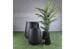 China Enhance Your Garden With Elegant Fiber Clay Planters Round Shape supplier