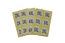 China Small Self Adhesive Round Stickers Removable Glue Garment Private Size supplier