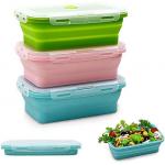 Silicone Lunch Box Snack Containers For Kids, Leak Proof Microwavable Small Lunch Box Containers With Lids For Toddlers for sale