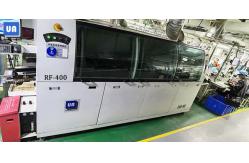China 400mm PCB Lead Free Wave Solder Machine Upper Exhaust Auto Feed RF-400B supplier