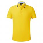 Anti Pilling Cotton Plain Polo Shirts Summer ODM Round Neck Printed for sale