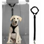 Adjustable Dog Seat Belt Collars Harness Restraint With Elastic Bungee Buffer for sale