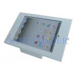 Desktop Wallmounted Ipad Kiosk Enclosure With Anti-Theft Lock In White for sale