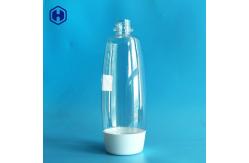 China Screw Lid Empty Clear Plastic Bottles Reusable Plastic Liquid Container supplier