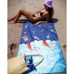 Bulk Custom Screen Printed Logo Beach Towel Opp Bag Packaging for sale