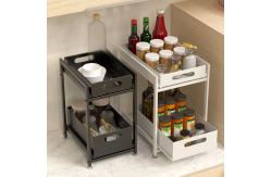 China Customized SGS Stainless Steel Kitchenwares Multi Layer Condiment Storage Rack supplier