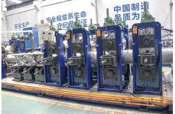 China PLC control Hollow 201 304 Stainless Steel Pipe Making Machine 1-15m/min supplier