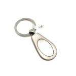 Siliver Metal Keychain Holder with Customized Logo and MOQ 500 for sale