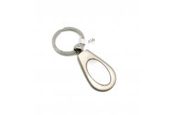 China Siliver Metal Keychain Holder with Customized Logo and MOQ 500 supplier