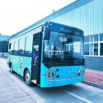 LHD 24 Seater AC Bus Electric Battery Powered Bus Leaf Spring Shuttle Bus. for sale