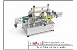 China 180pcs/Min Bottle Labeling Machine For Front Back Neck Surface Three Stickers supplier