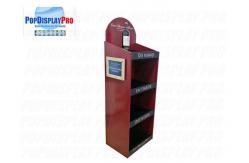 China 4 Shelves MDF Merchandising Shelf  Heavy Duty Holding Capability supplier