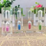 Transparent 2 Minute Hour Glass Timer , Childrens Sand Timer Hourglass for sale