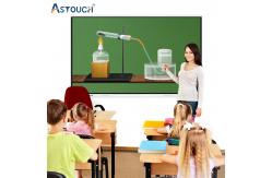 China Multitouch Interactive Digital Screen 350 Nits 65 Inch Interactive Display FCC supplier