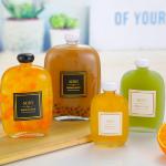 Smooth Round Screw Glass Beverage Bottle Thick Wall Material Ins Style