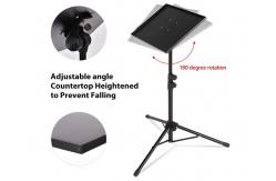 China 150cm Retractable Laptop / Projector Floor Tripod Stand With Phone Holder supplier