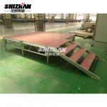 TUV Aluminum Stage Platforms Lightweight Durable Movable Easy Install Assembly Folding for sale