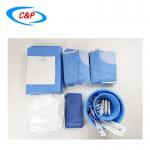 Blue Sterile Angiography Drape Pack Kit SMS PP Non woven Fabric for sale