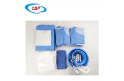 China Blue Sterile Angiography Drape Pack Kit SMS PP Non woven Fabric supplier
