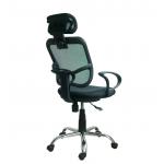Durable Adjustable Home Office Computer Chair With Headrest / Mesh Back