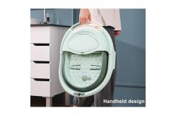 China 1KG Plastic Collapsible Foot Tub Folding Barrel With Cover supplier
