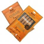 Custom Printing Travel Cigar Humidor Bag 4-6 Cigars Humidified Plastic Pouches with Cigar Packaging Bag for sale