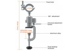 China Aluminum Alloy Bench Grinder Stand With Universal Clamp Vises supplier