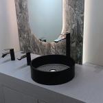 Round Shaped Glass Basin Sink CUPC Certified 400*400*120mm for sale