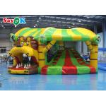 Lion Inflatable Bounce House With Dry Slide Inflatable Castle Bouncer for sale