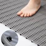 Toilet Bathroom Safety Floor Mat Non Slip Plastic Cushion Custom Size for sale