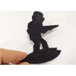Hook And Loop Embroidered Badge Patches Laser Border For Hats Bags