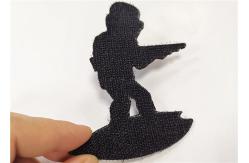 China Hook And Loop Embroidered Badge Patches Laser Border For Hats Bags supplier