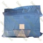 Sterile Craniotomy Drape With Fenestration Incise Film And Fluid Collection Pouch