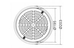 China ABS  203mm Above Ground Pool Floor Drain Cover supplier