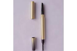 China Custom Waterproof  Auto Eyebrow Pencil With Brush Silk Screen Printing supplier