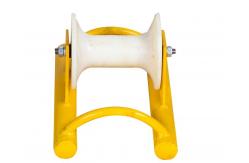 China Straight Line Cable Pulley Wheels Cable Roller Trench Roller for Releasing Cable supplier