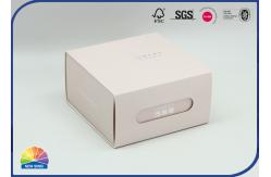 China 1c Print Minimalism Style Folding Drawer Gift Box Foil Hot Stamping supplier