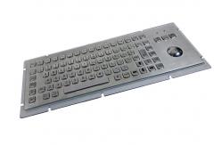 China Kiosk Industrial Stainless Steel Keyboard With Trackball supplier