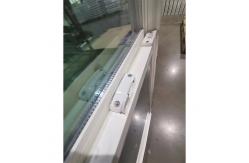 China Sash Vertical Fixed Impact Anthracite UPVC Windows 87mm supplier
