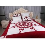 Unique Lone Star Geometric Bedspreads And Coverlets Red / White For Home for sale