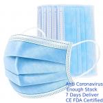 Anti Viral 3 Ply Non Woven Face Mask Hypoallergenic Easy Put On / Take Off for sale