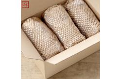 China 45CM*30M Bamboo Pulp Recycled Materials Honeycomb Paper For Wine Box Packaging supplier