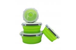 China Round 4PCS Collapsible Bento Lunch Boxes With PP Lid supplier