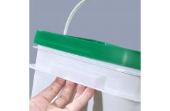 China Sealed Pet Dog Food Storage Container with Large Capacity and Metal Handle supplier