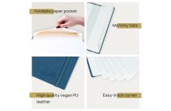 China Metal O Wire Softcover Spiral Planner 2023 Customization Yearly Agenda supplier