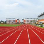 Permeable UV Resistance Rubber Running Track Material Sound Reduction for sale